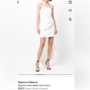 COPY - Rebecca Vallance Daphne bow mini dress